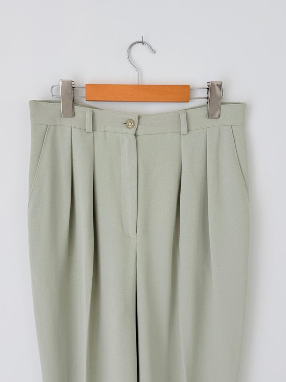 Vintage Laura Petites sage green trousers - Picture 4 of 7